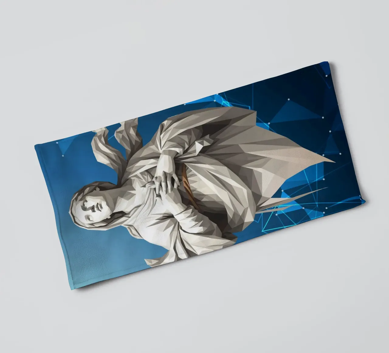 Statua dell'angelo Anima Benedetta Lowpoly asciugamano da bagno da Low Profile