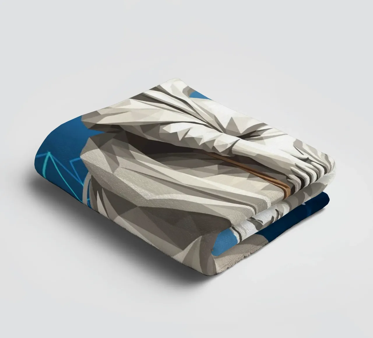 Statua dell'angelo Anima Benedetta Lowpoly asciugamano da bagno da Low Profile