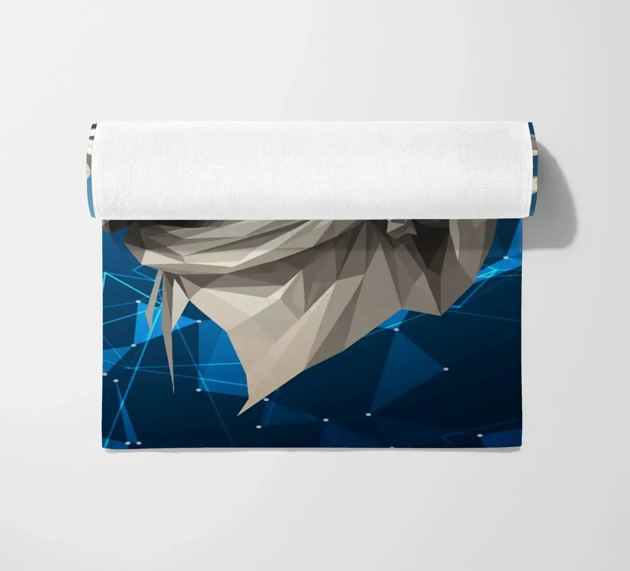 Statua dell'angelo Anima Benedetta Lowpoly telo mare da Low Profile