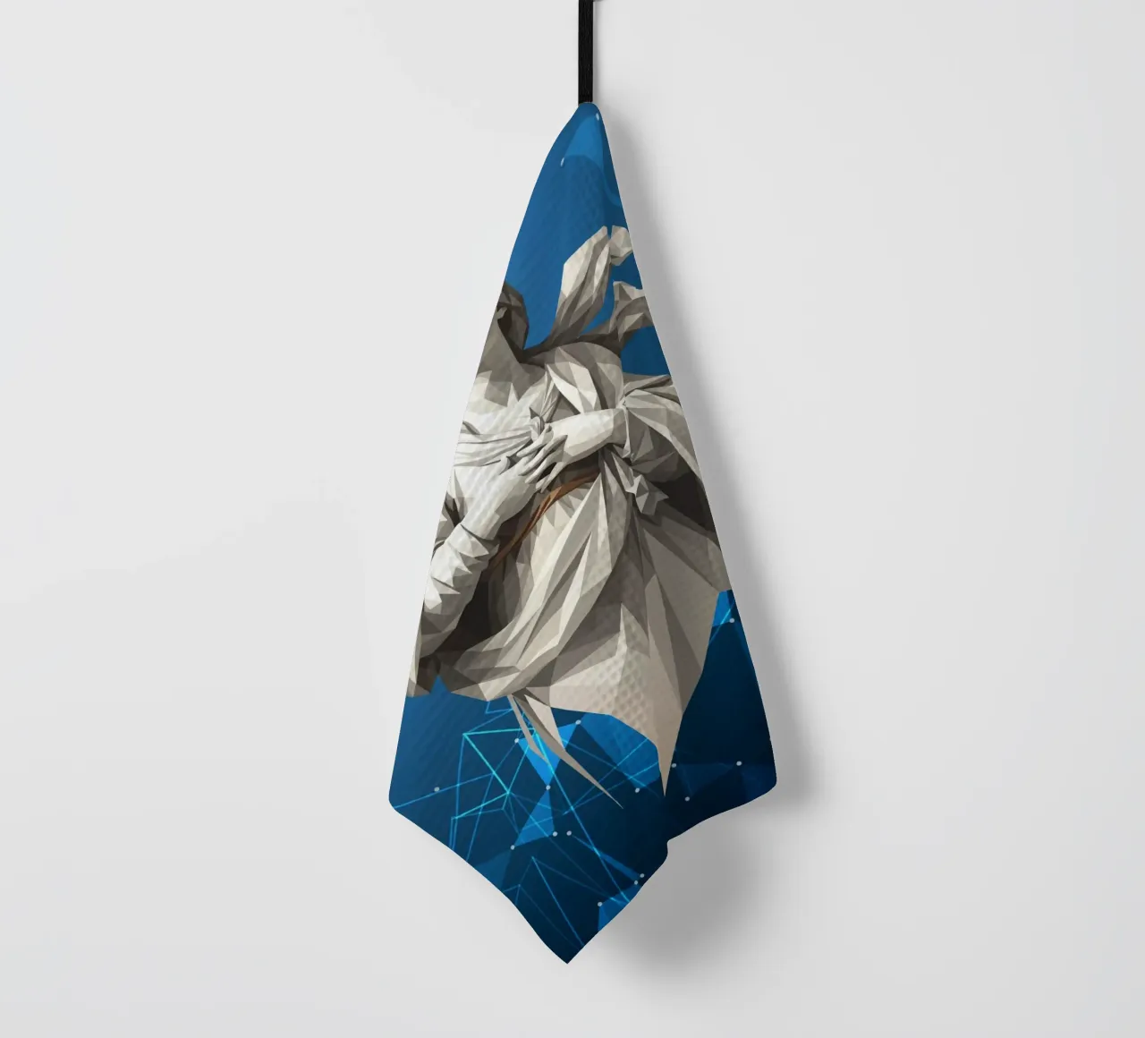 Statua dell'angelo Anima Benedetta Lowpoly canovaccio da cucina da Low Profile
