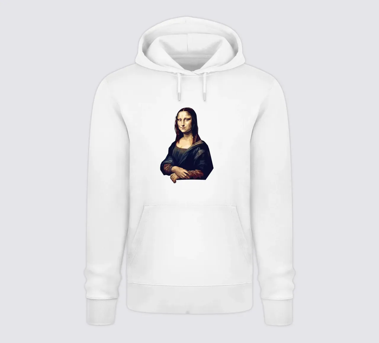 Monna Lisa Lowpoly felpa con cappuccio da Low Profile