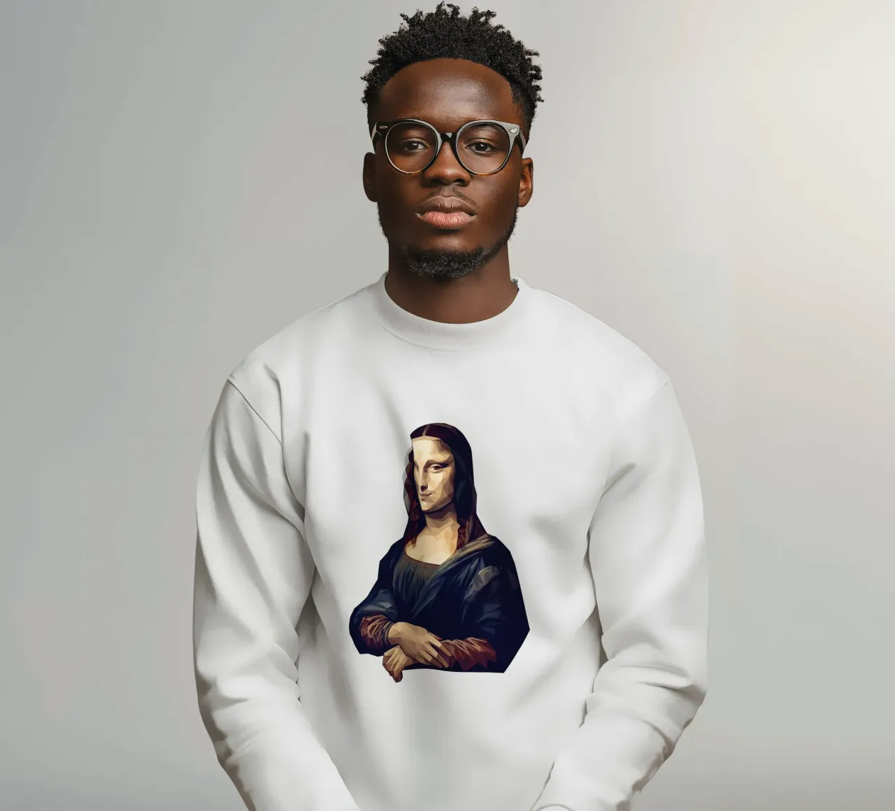 Monna Lisa Lowpoly felpa da Low Profile