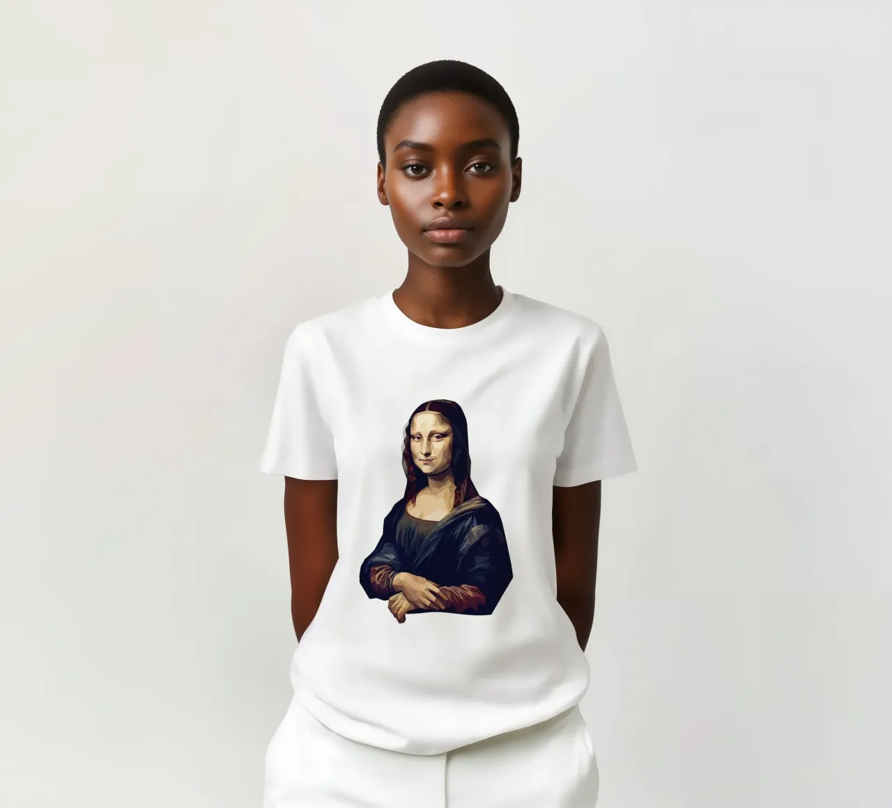 Monna Lisa Lowpoly t-shirt da Low Profile