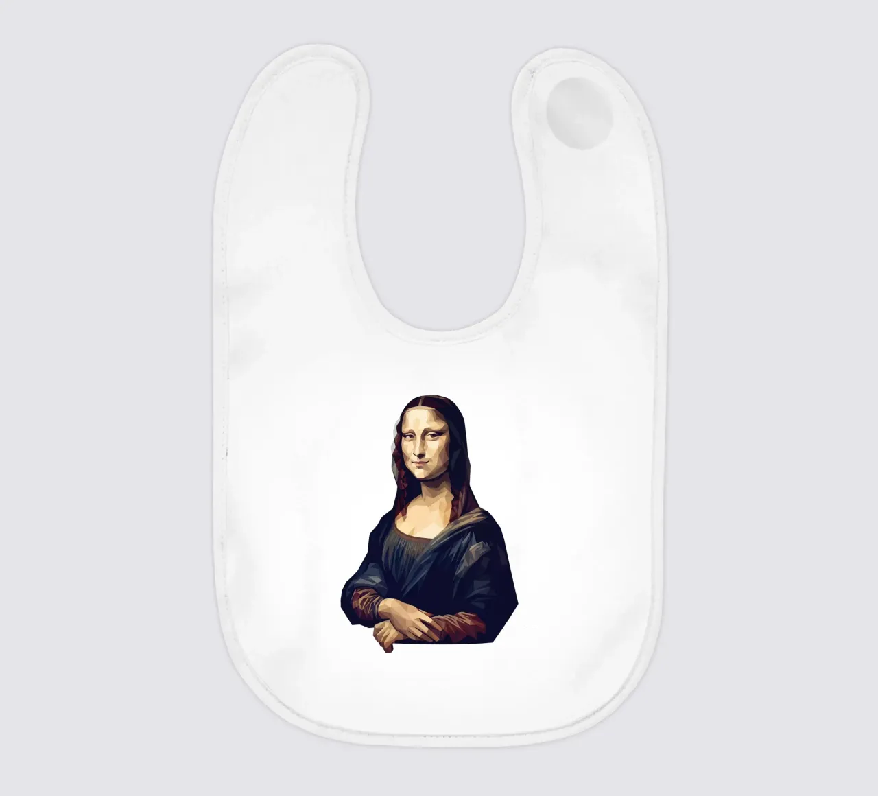 Monna Lisa Lowpoly bavaglino da Low Profile