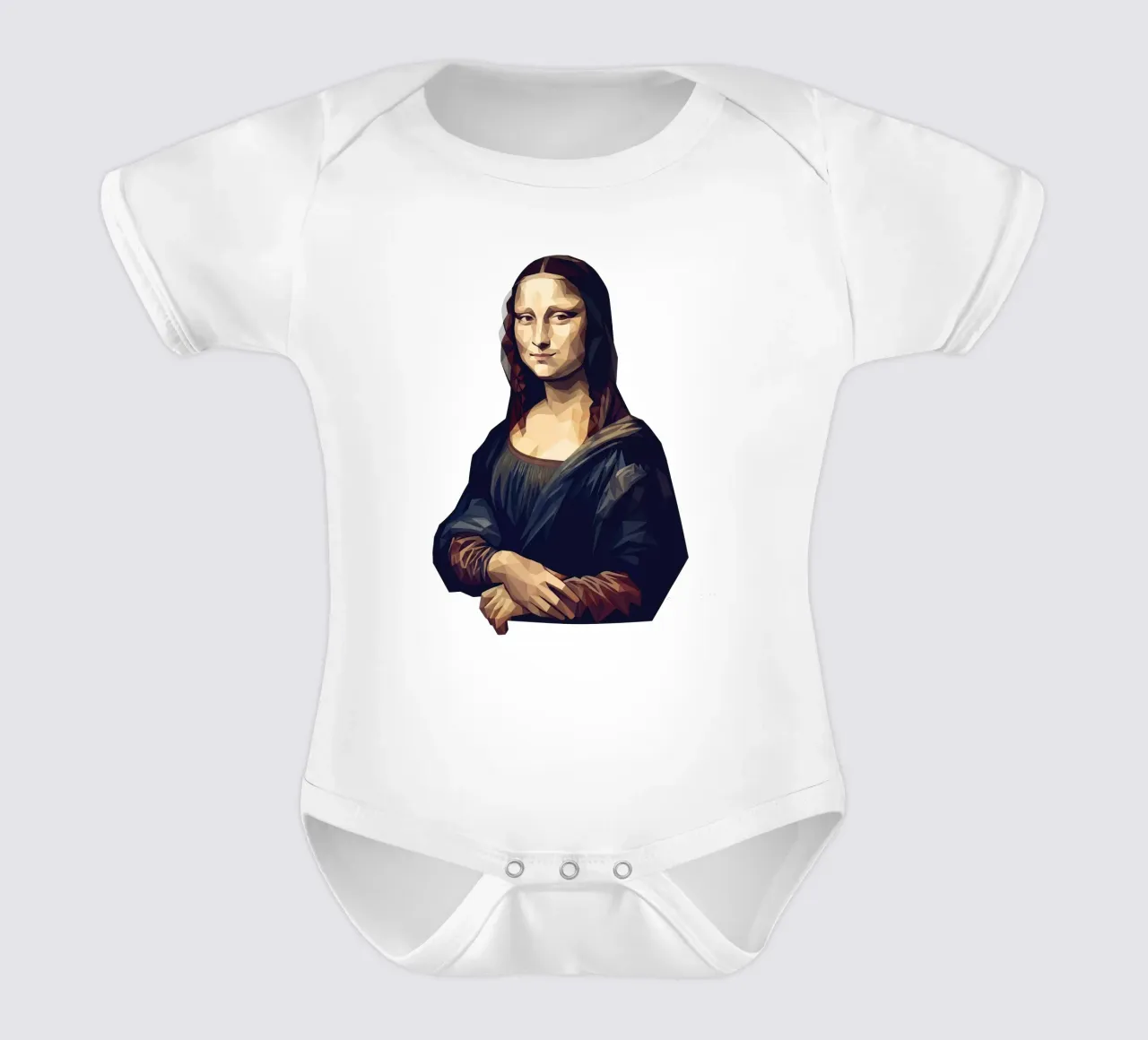 Monna Lisa Lowpoly body neonato maniche corte da Low Profile