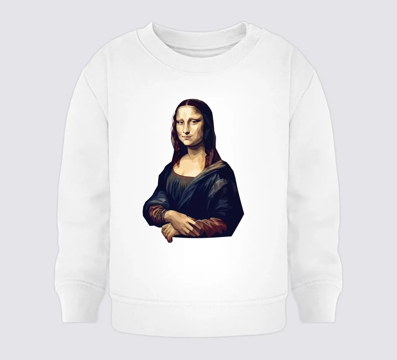 Monna Lisa Lowpoly felpa neonato da Low Profile