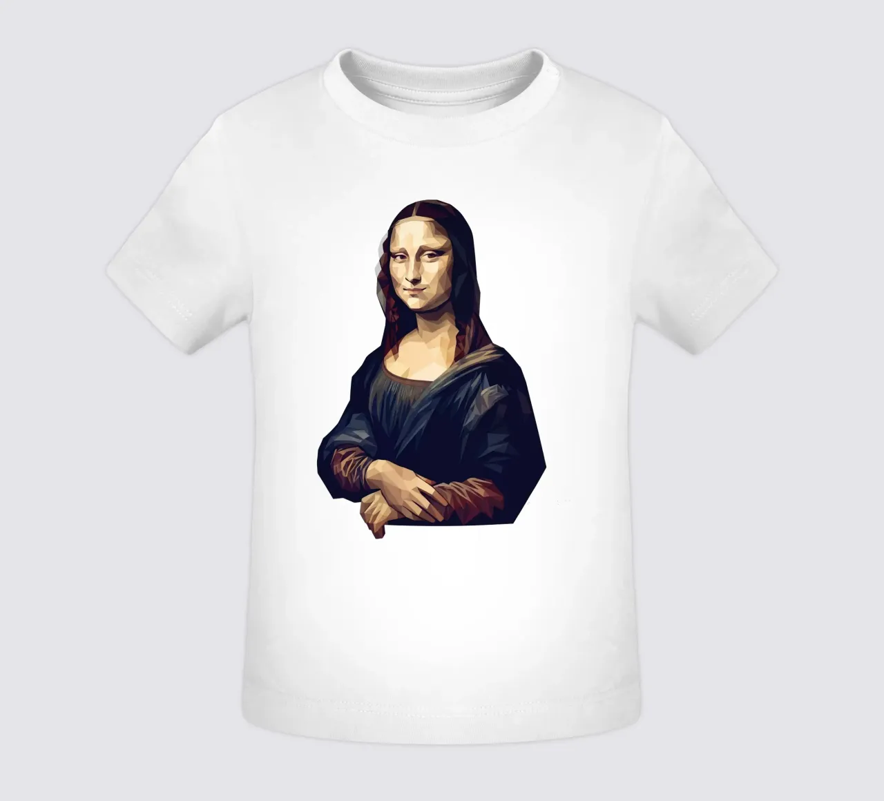 Monna Lisa Lowpoly maglietta neonato da Low Profile