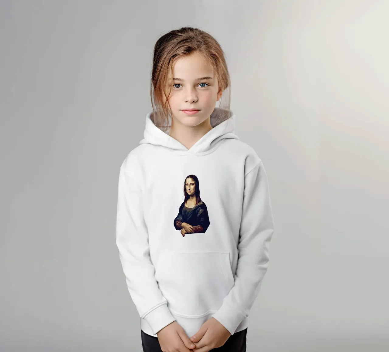 Monna Lisa Lowpoly felpa bambino con cappuccio da Low Profile