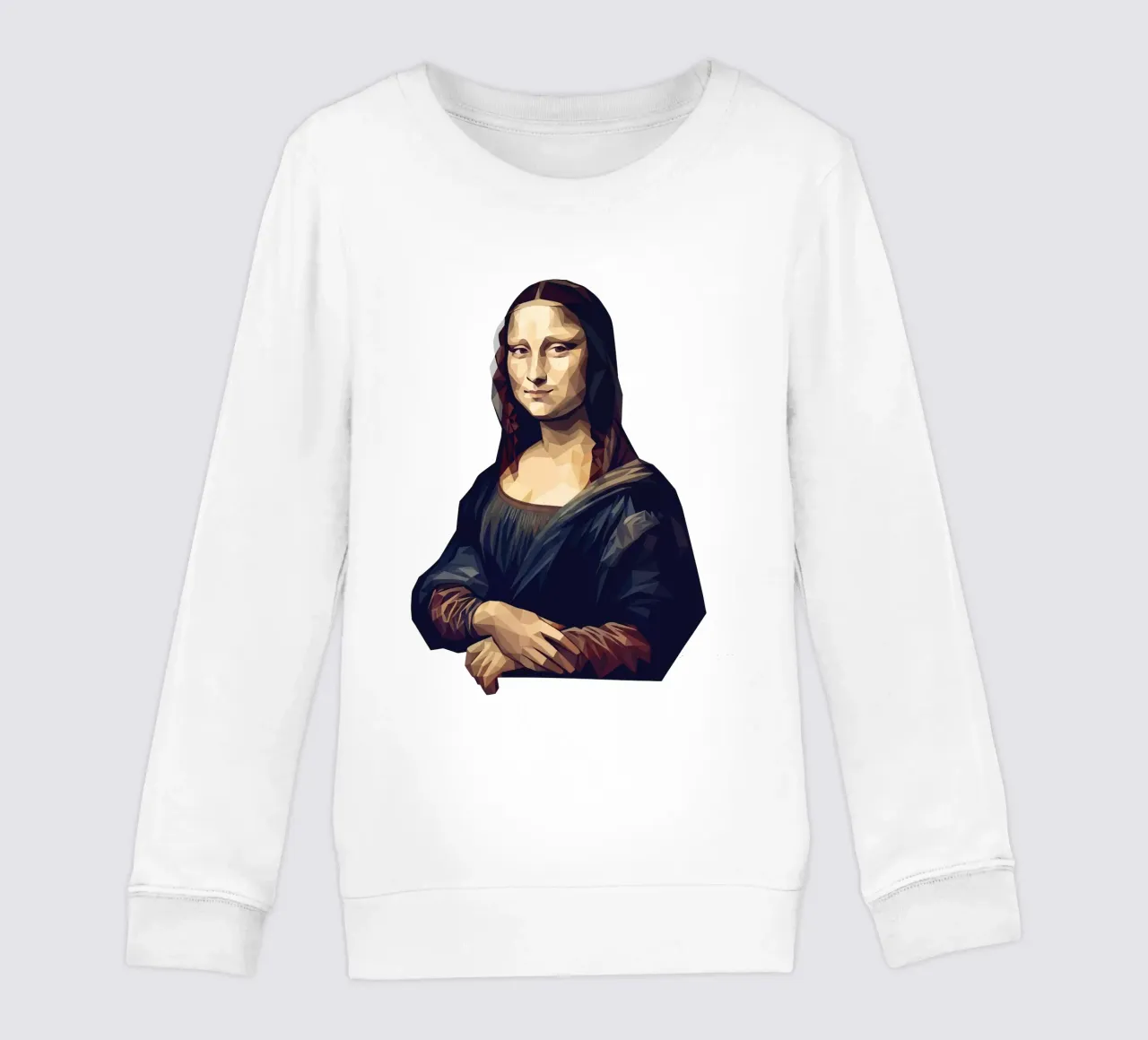 Monna Lisa Lowpoly felpa bambino da Low Profile