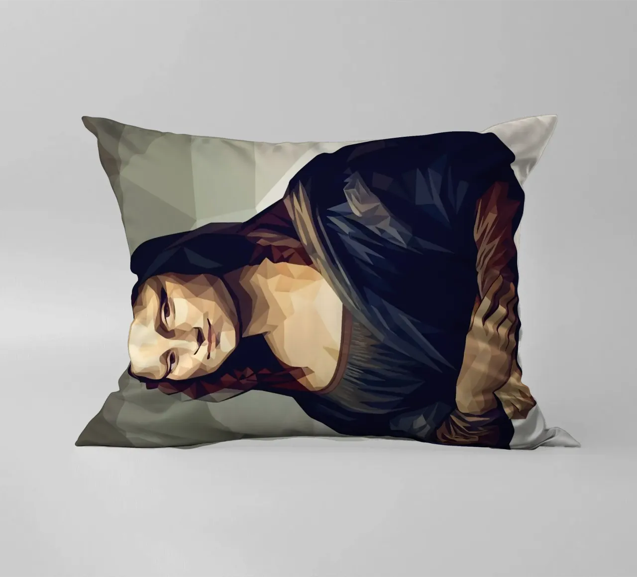 Monna Lisa Lowpoly cuscino da Low Profile