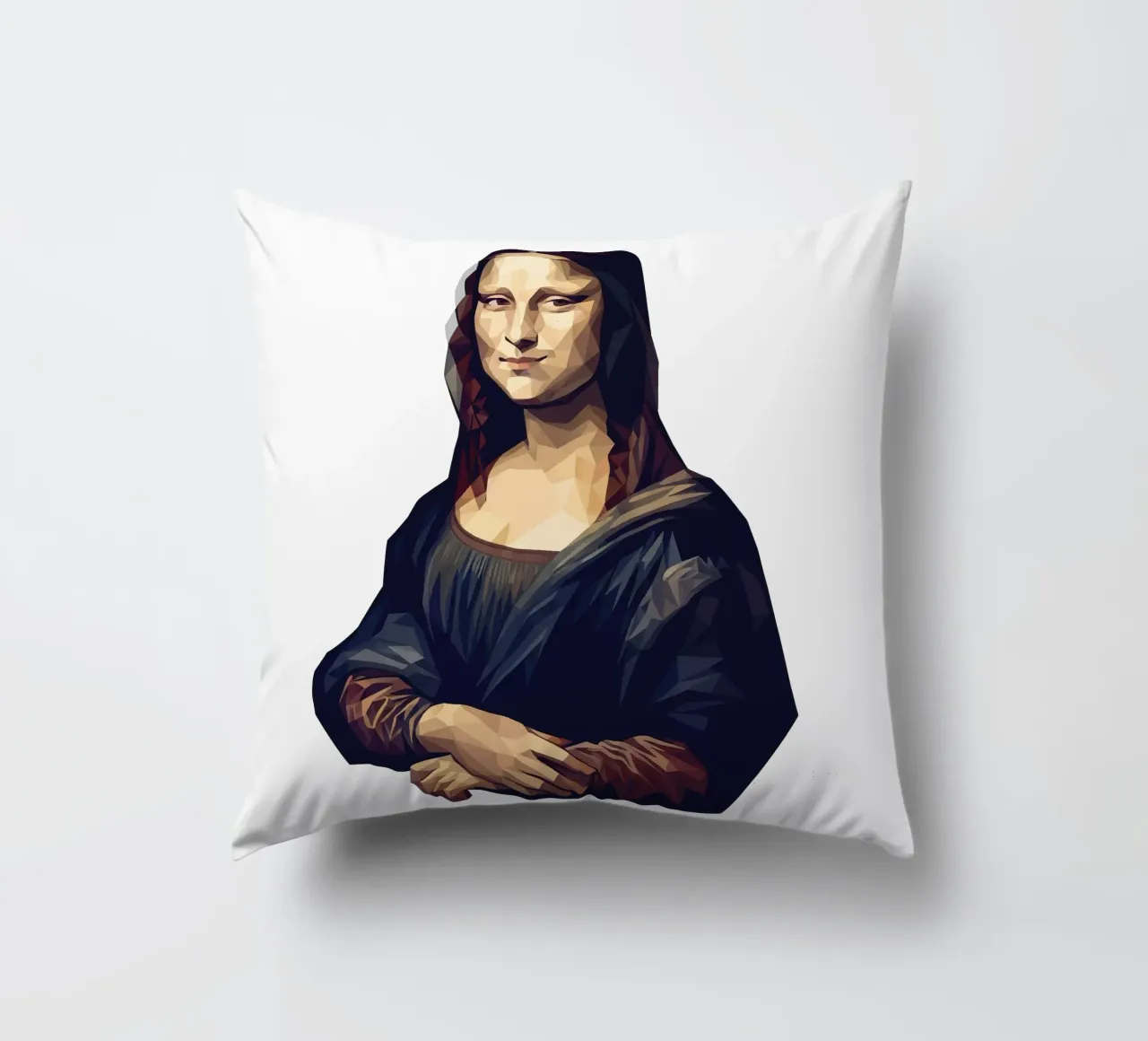 Monna Lisa Lowpoly cuscino da Low Profile