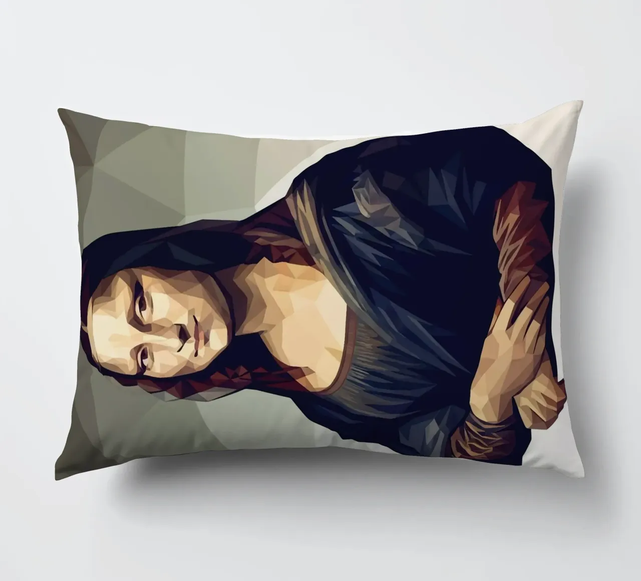 Monna Lisa Lowpoly cuscino da Low Profile