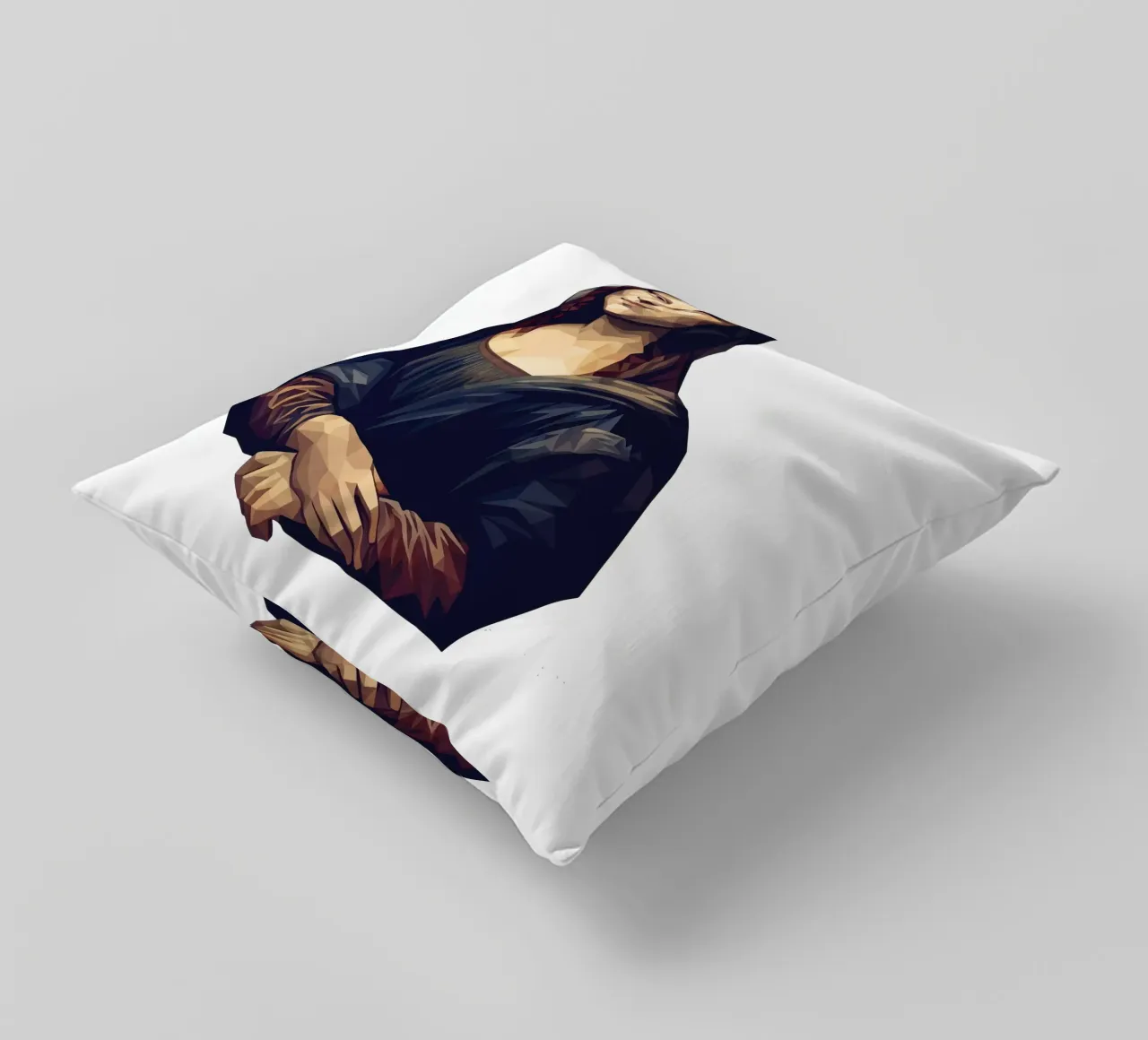 Monna Lisa Lowpoly cuscino da Low Profile