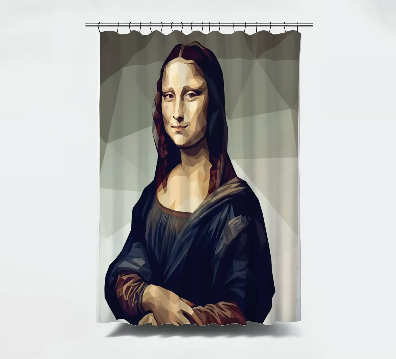Monna Lisa Lowpoly tenda da doccia da Low Profile