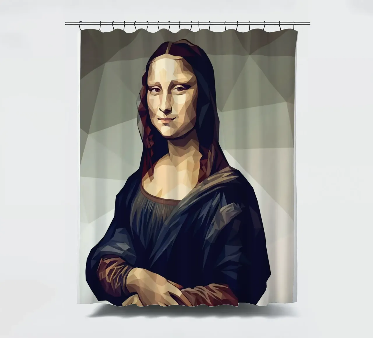 Monna Lisa Lowpoly tenda da doccia da Low Profile
