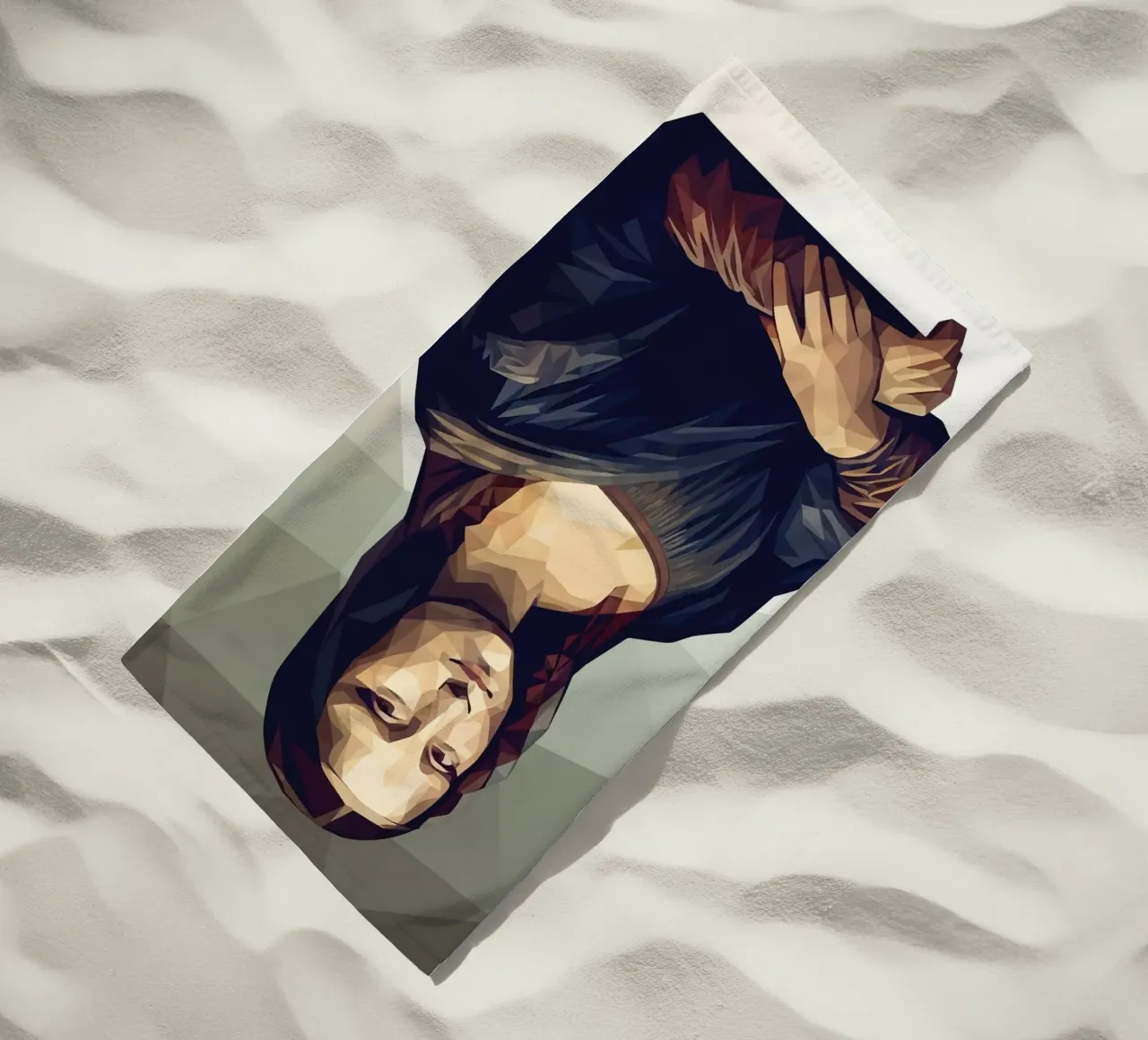 Monna Lisa Lowpoly telo mare da Low Profile