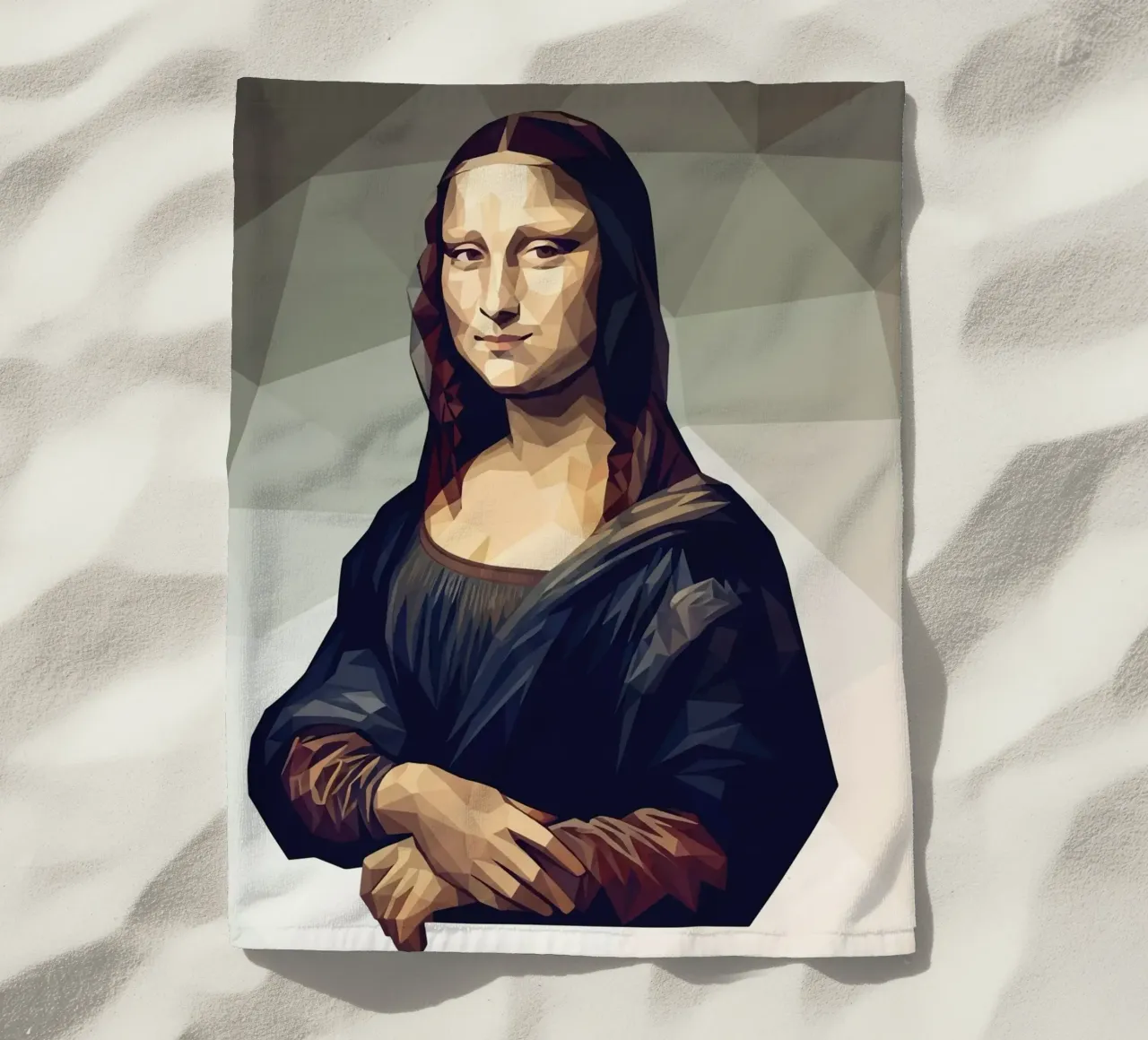 Monna Lisa Lowpoly telo mare da Low Profile