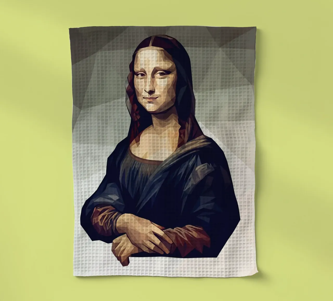 Monna Lisa Lowpoly canovaccio da cucina da Low Profile