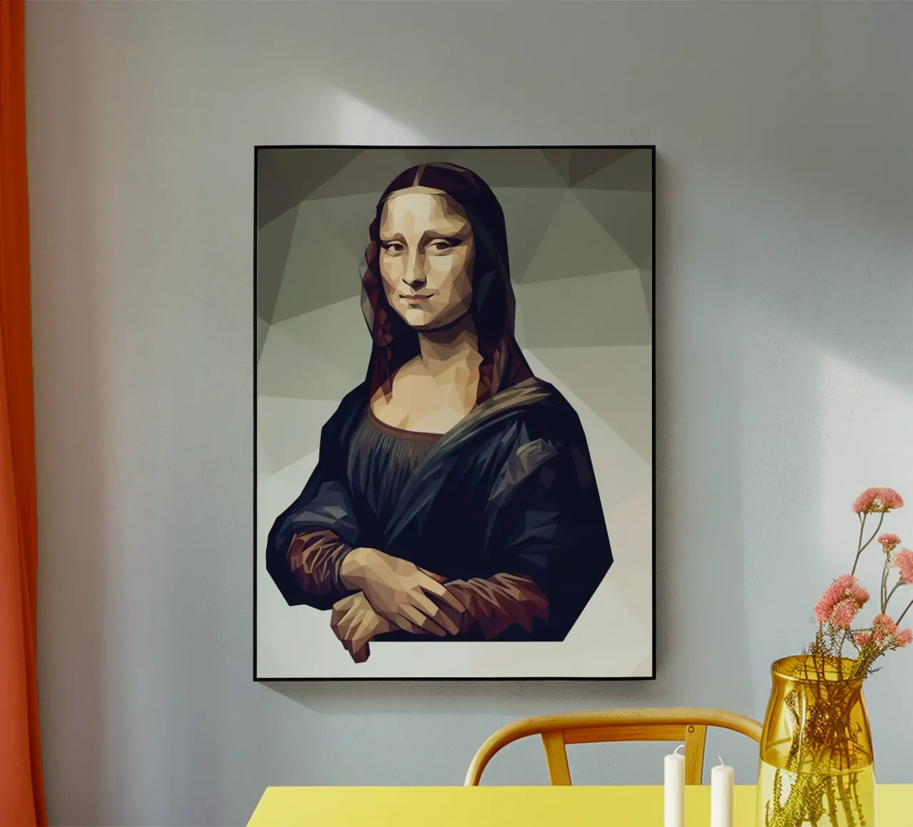 Monna Lisa Lowpoly plexiglass da Low Profile