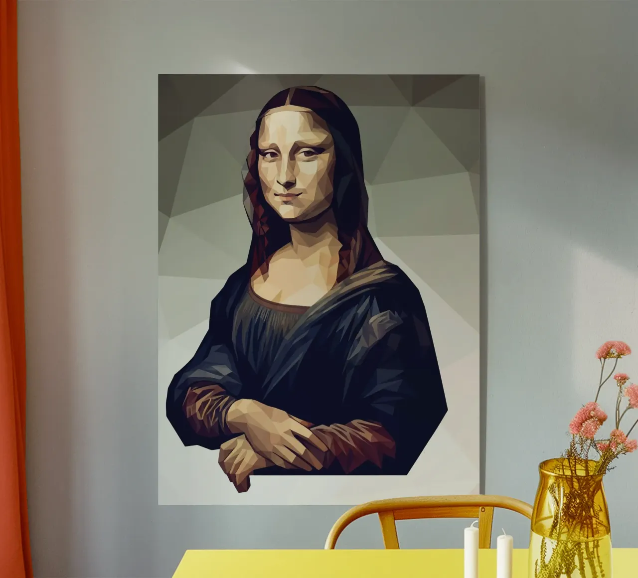 Monna Lisa Lowpoly plexiglass da Low Profile