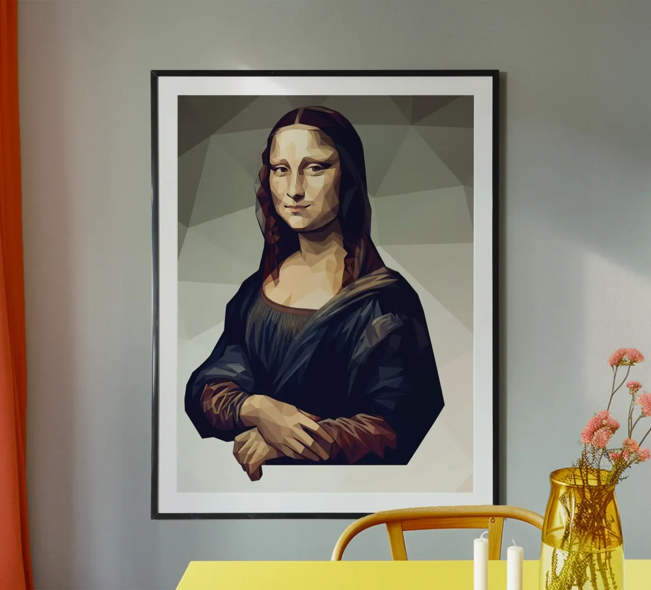 Monna Lisa Lowpoly carta hahnemühle da Low Profile