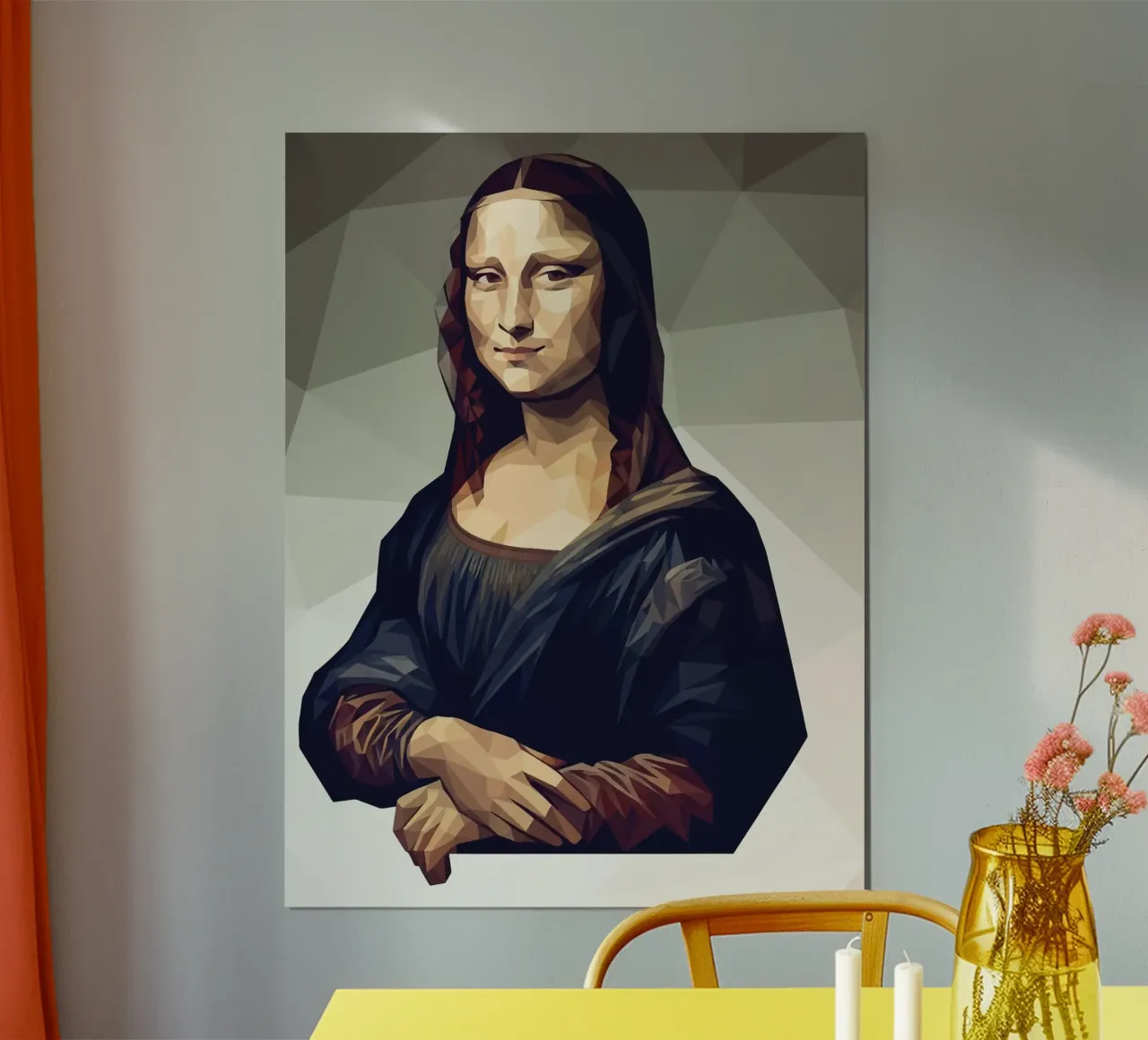 Monna Lisa Lowpoly carta hahnemühle da Low Profile