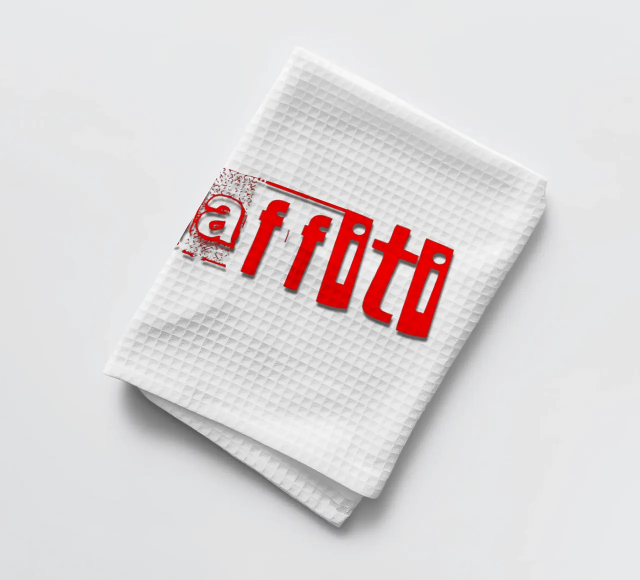 Graffiti Text Typographic Design torchon de Urban Life