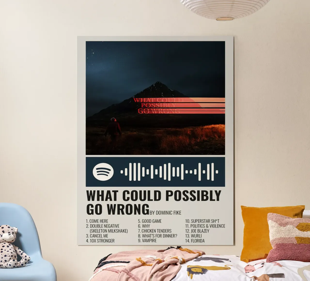 Dominic Fike What Could Possibly Go Wrong carta hahnemühle da Raptor Metafora