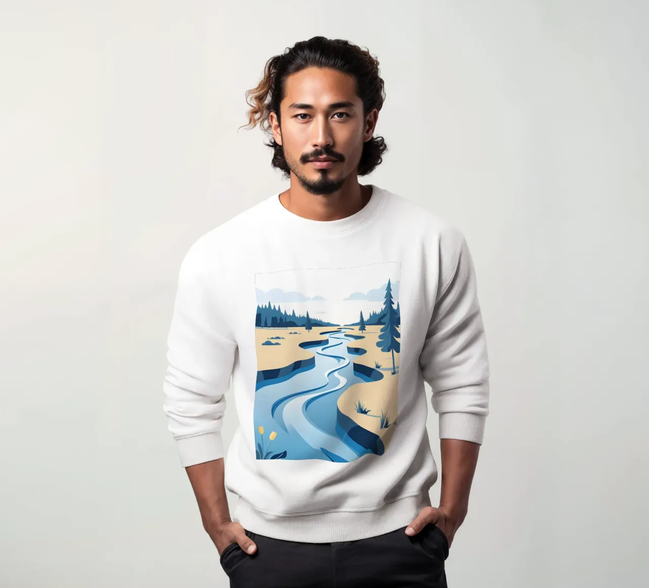 Curva del fiume felpa da LIFESTYLE OBJECTS