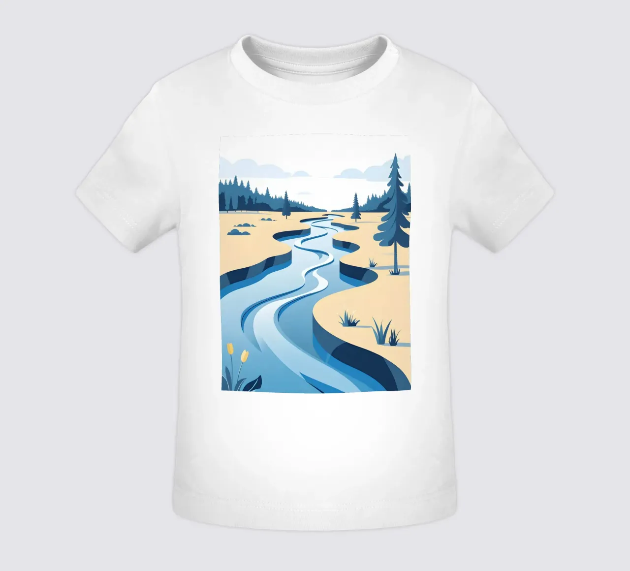 Curva del fiume maglietta neonato da LIFESTYLE OBJECTS