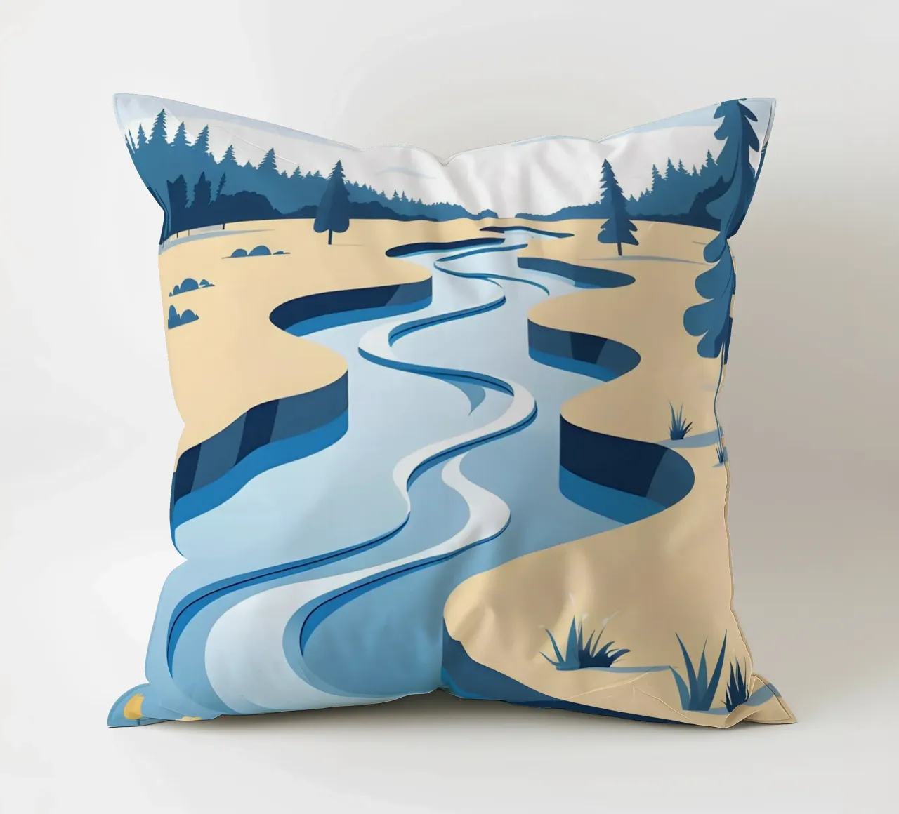 Curva del fiume cuscino da LIFESTYLE OBJECTS