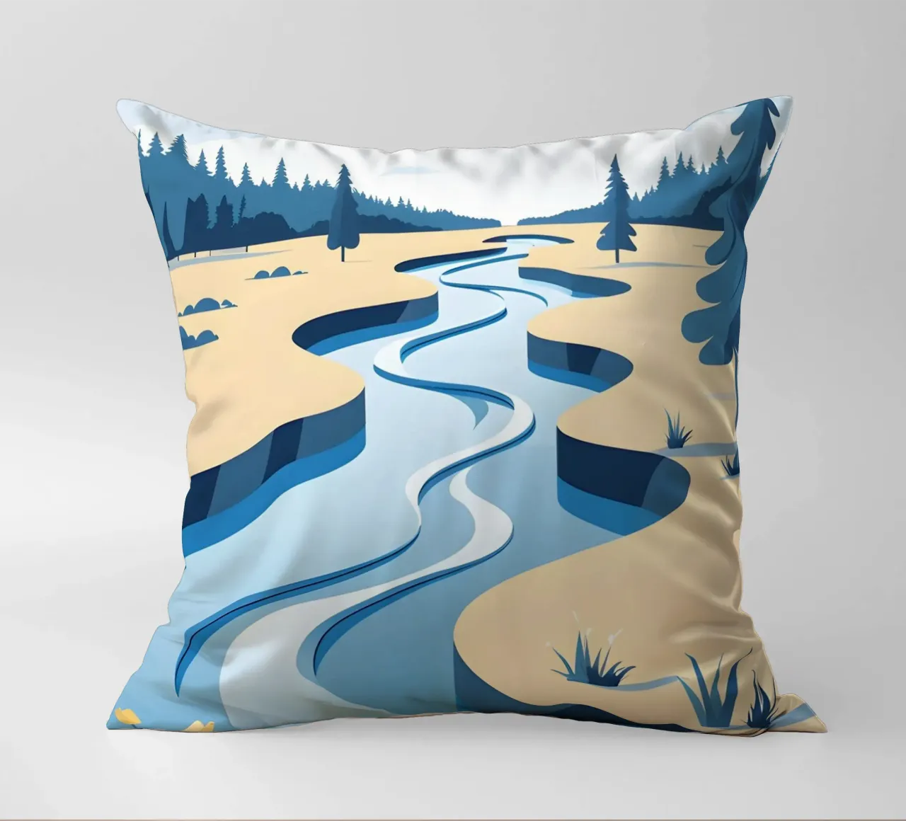 Curva del fiume cuscino da LIFESTYLE OBJECTS
