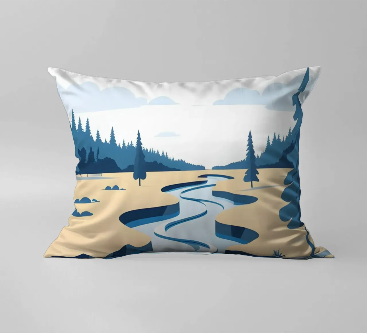 Curva del fiume cuscino da LIFESTYLE OBJECTS