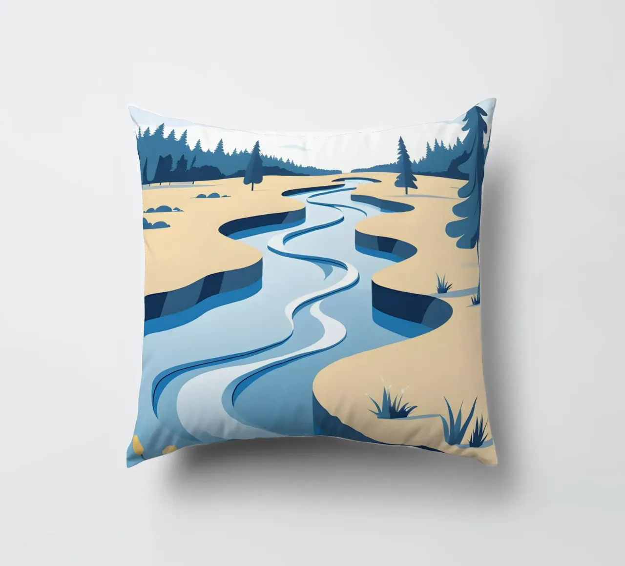 Curva del fiume cuscino da LIFESTYLE OBJECTS