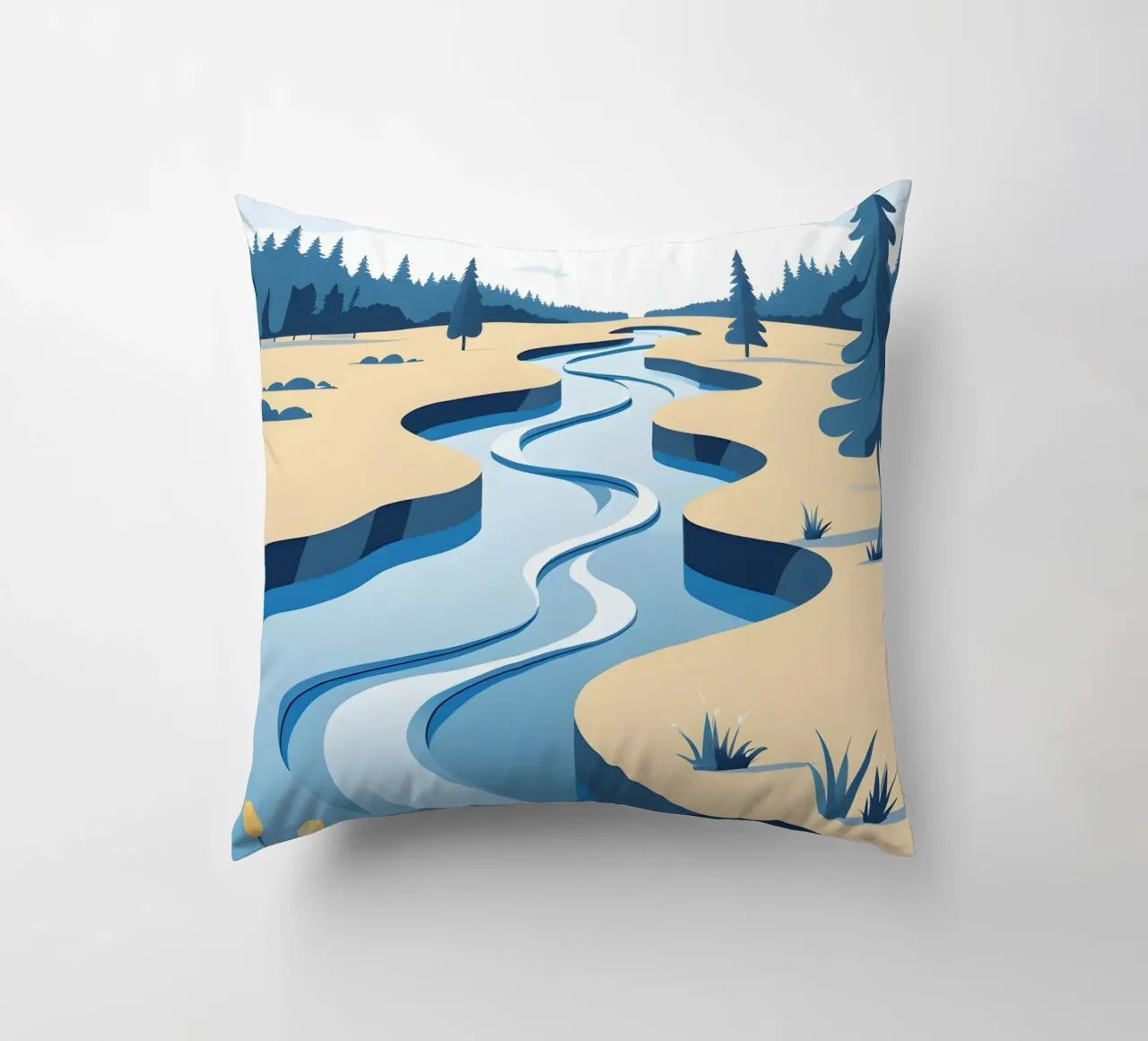 Curva del fiume cuscino da LIFESTYLE OBJECTS