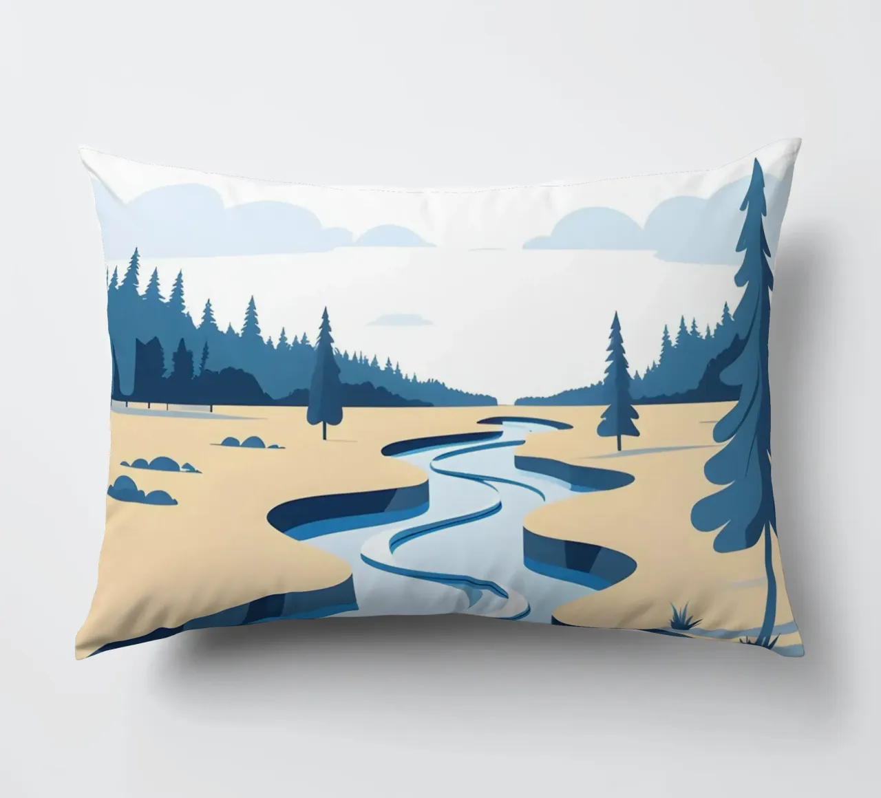 Curva del fiume cuscino da LIFESTYLE OBJECTS