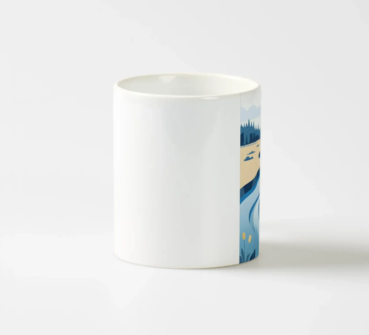 Curva del fiume tazza in ceramica da LIFESTYLE OBJECTS