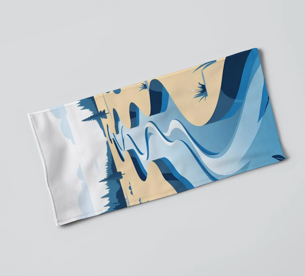 Curva del fiume asciugamano da bagno da LIFESTYLE OBJECTS