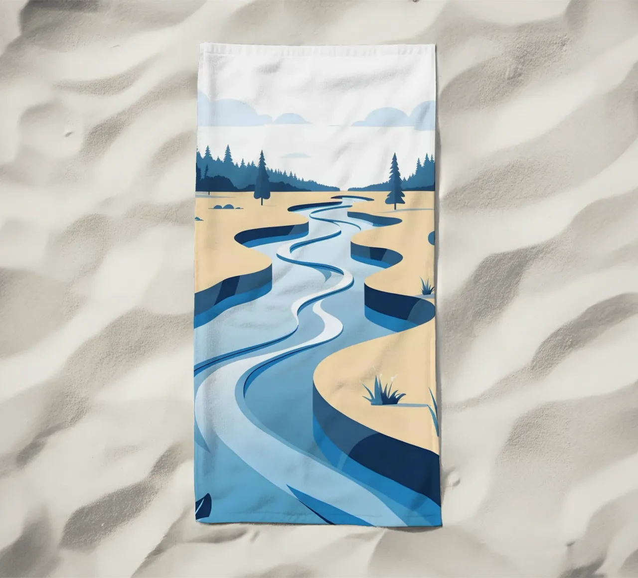 Curva del fiume telo mare da LIFESTYLE OBJECTS