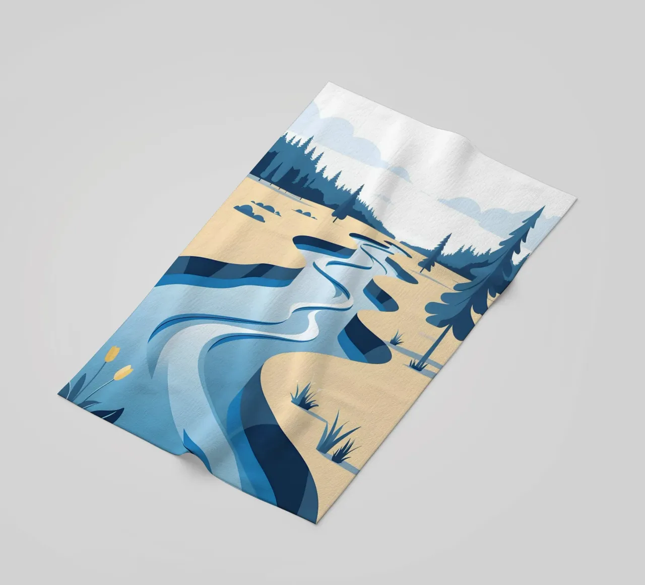 Curva del fiume telo mare da LIFESTYLE OBJECTS