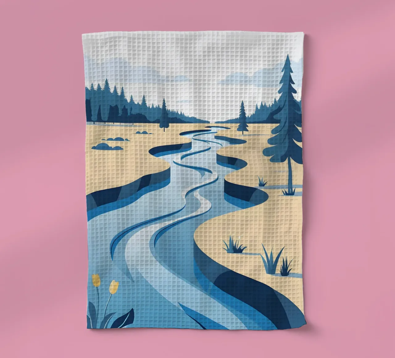 Curva del fiume canovaccio da cucina da LIFESTYLE OBJECTS