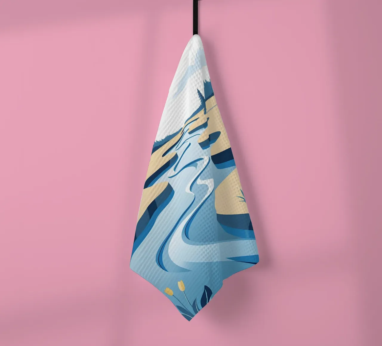 Curva del fiume canovaccio da cucina da LIFESTYLE OBJECTS