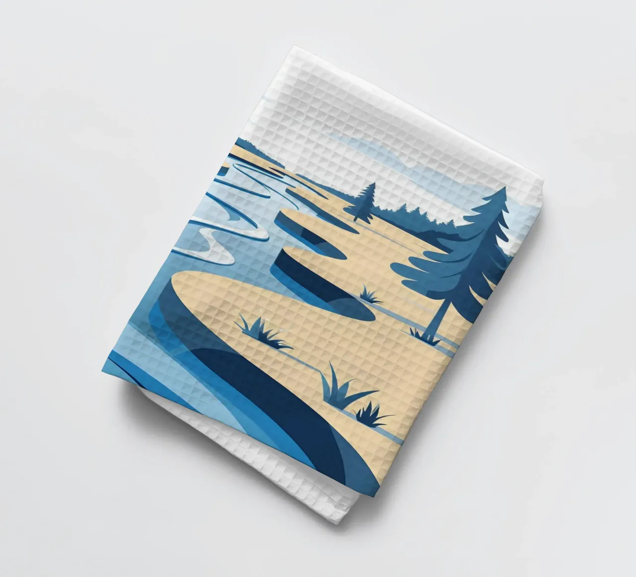 Curva del fiume canovaccio da cucina da LIFESTYLE OBJECTS