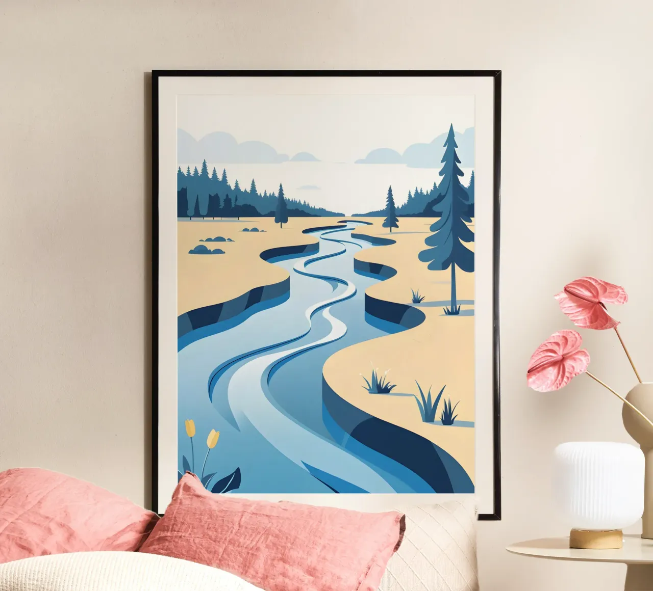Curva del fiume carta hahnemühle da LIFESTYLE OBJECTS