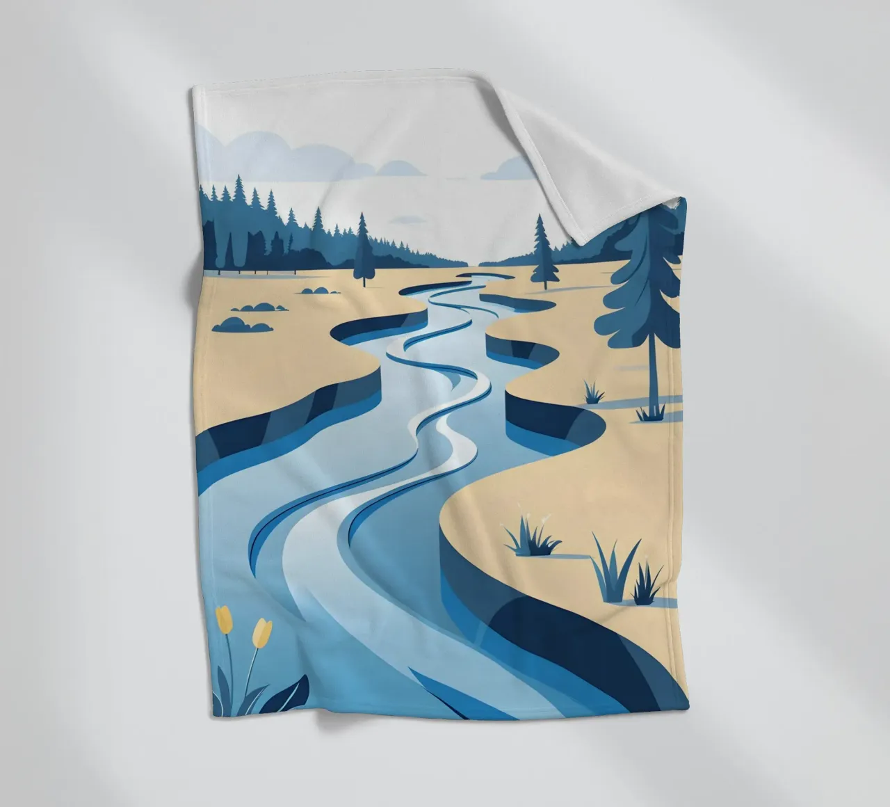 Curva del fiume coperta in pile da LIFESTYLE OBJECTS