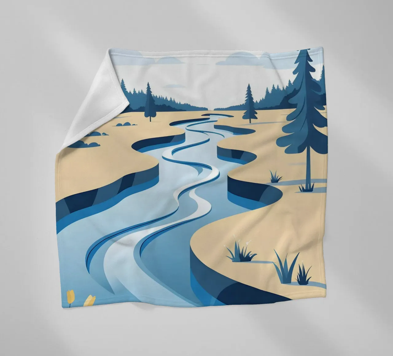 Curva del fiume coperta in pile da LIFESTYLE OBJECTS