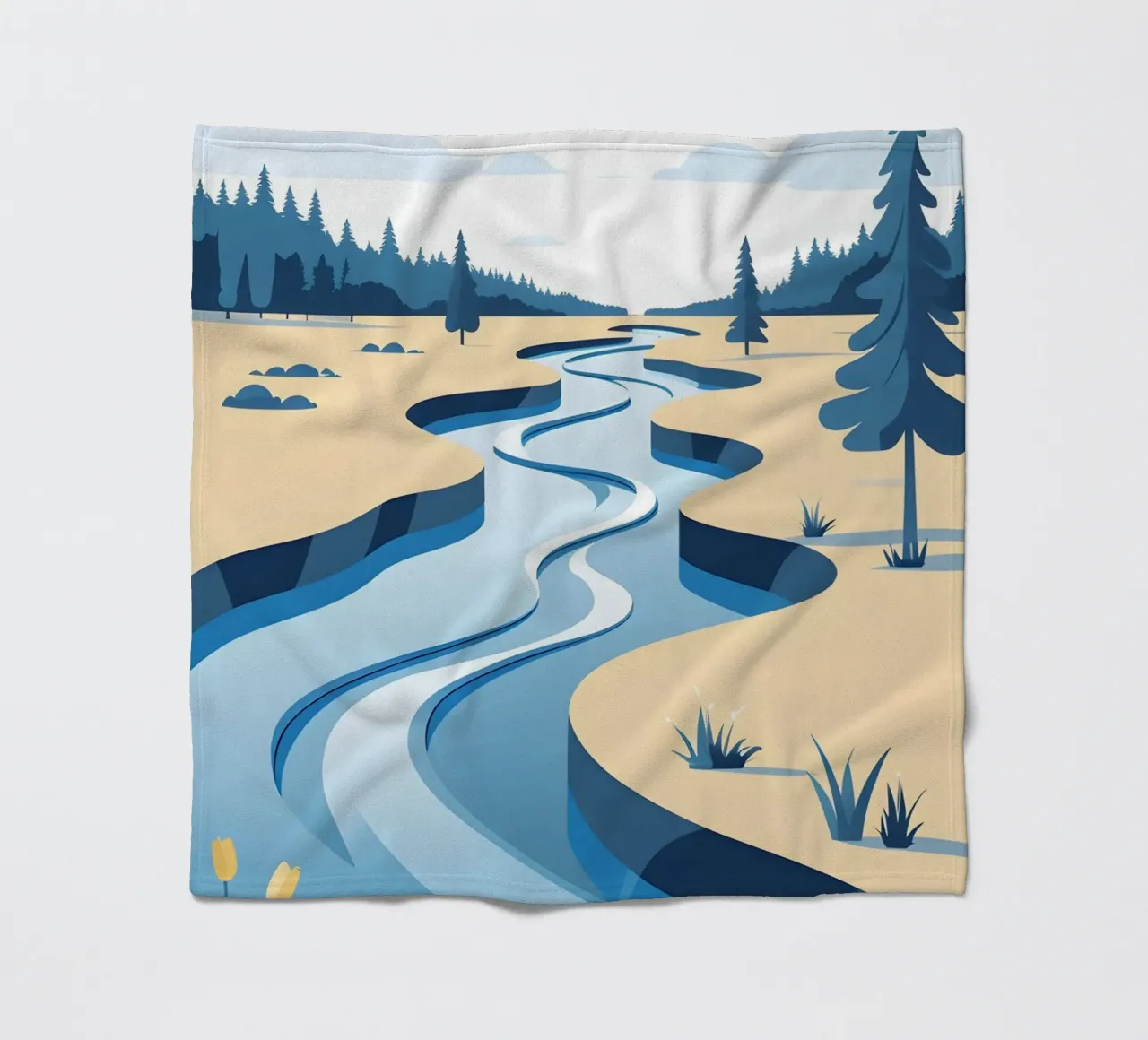 Curva del fiume coperta in pile da LIFESTYLE OBJECTS