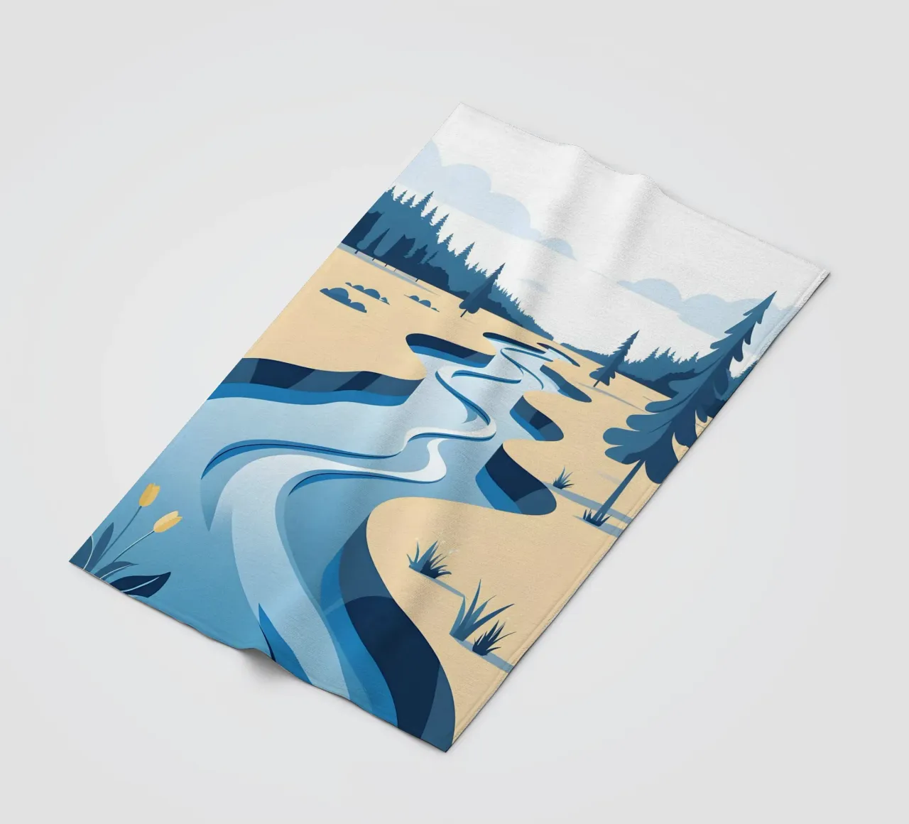 Curva del fiume coperta in pile da LIFESTYLE OBJECTS