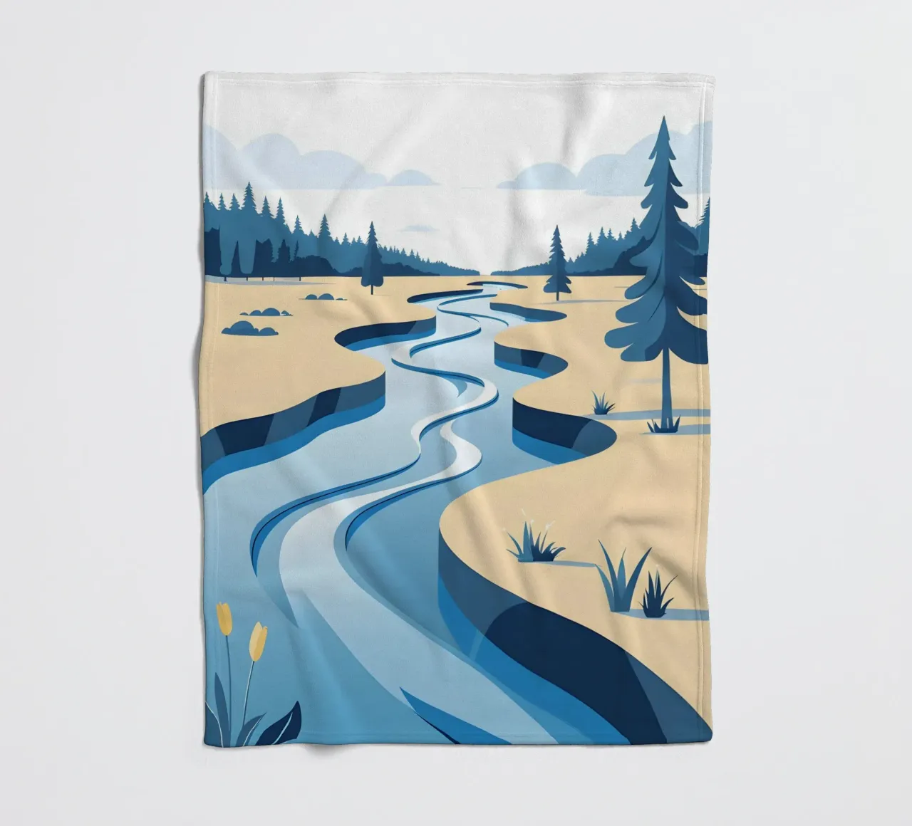 Curva del fiume coperta in pile da LIFESTYLE OBJECTS