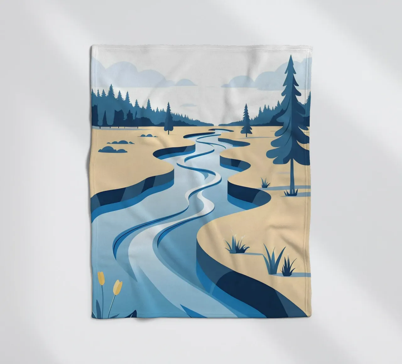 Curva del fiume coperta in pile da LIFESTYLE OBJECTS
